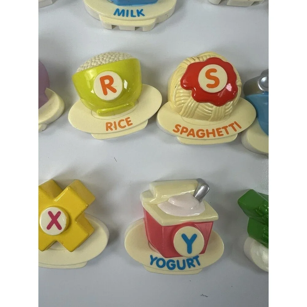 Vtech ABC Food Fun Fridge Phonics Learning Toy Magnet Lot Replacement 24 Letters